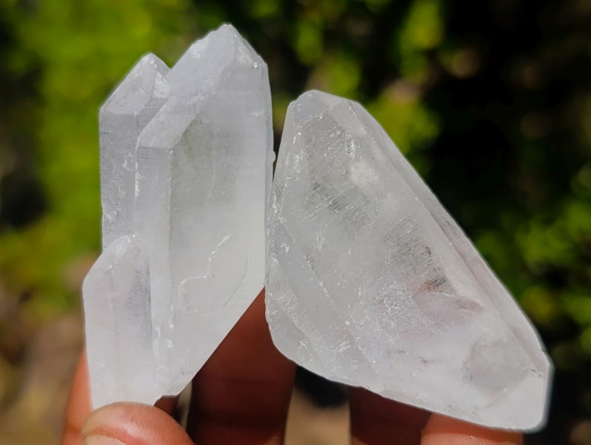 Natural Double Terminated Malagasy Quartz Crystals x 35 From Madagascar - Toprock Gemstones and Minerals 