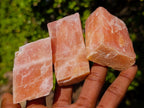 Natural Rhombohedral Sunset Orange Calcite Specimens x 24 From Spitzkop, Namibia - Toprock Gemstones and Minerals 