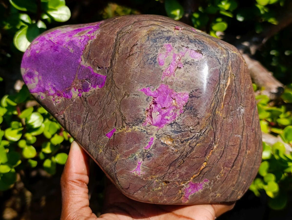 Polished Large Stichtite Standing Display Piece x 1 From Barberton, South Africa - Toprock Gemstones and Minerals 