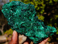 Natural Silky Malachite Specimens x 3 From Kasompe, Congo - Toprock Gemstones and Minerals 