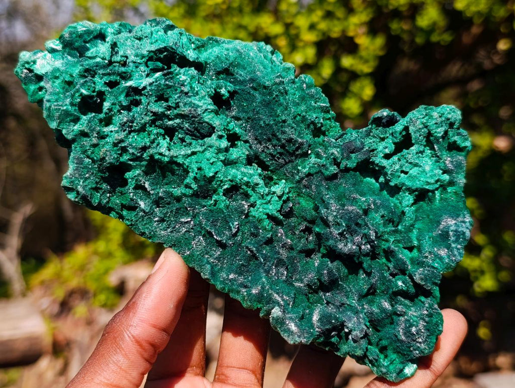 Natural Silky Malachite Specimens x 3 From Kasompe, Congo - Toprock Gemstones and Minerals 