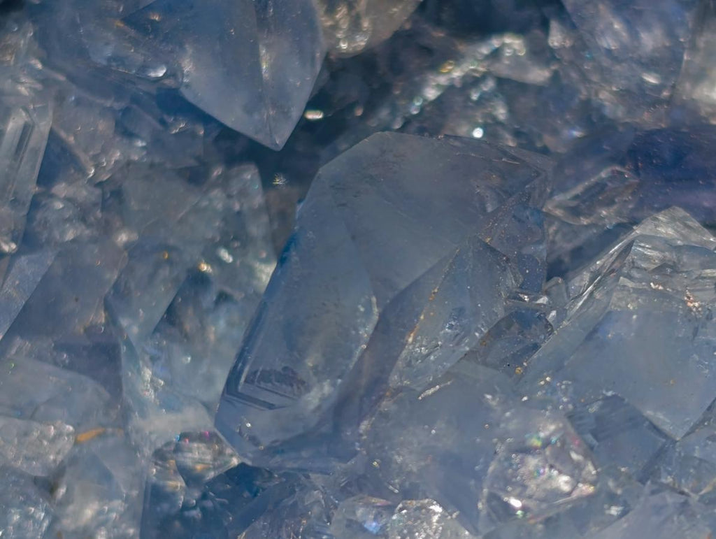 Natural Large Blue Celestite Geode Specimen x 1 From Sakoany, Madagascar - Toprock Gemstones and Minerals 