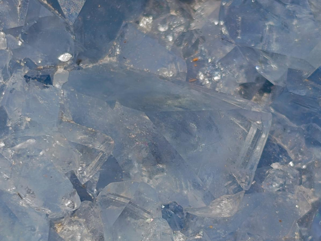Natural Large Blue Celestite Geode Specimen x 1 From Sakoany, Madagascar - Toprock Gemstones and Minerals 
