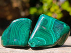 Polished Flower Banded Malachite Free Forms x 35 From Congo - Toprock Gemstones and Minerals 