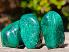 Polished Flower Banded Malachite Free Forms x 35 From Congo - Toprock Gemstones and Minerals 