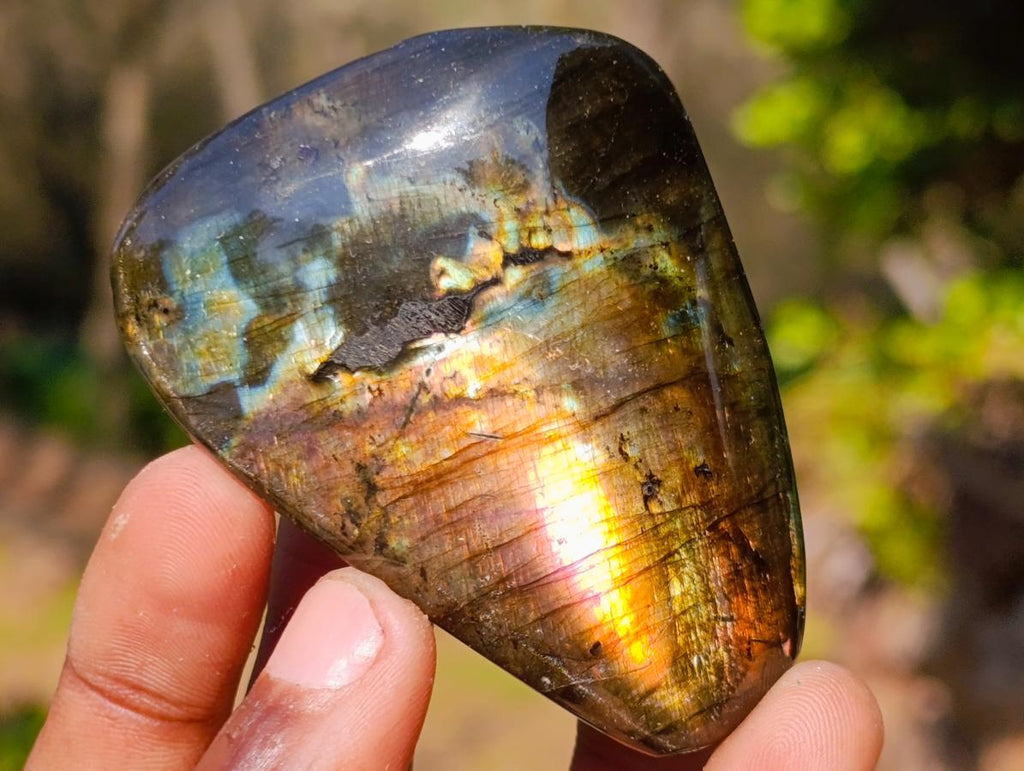 Polished Labradorite Palm Stones x 25 From Madagascar - Toprock Gemstones and Minerals 