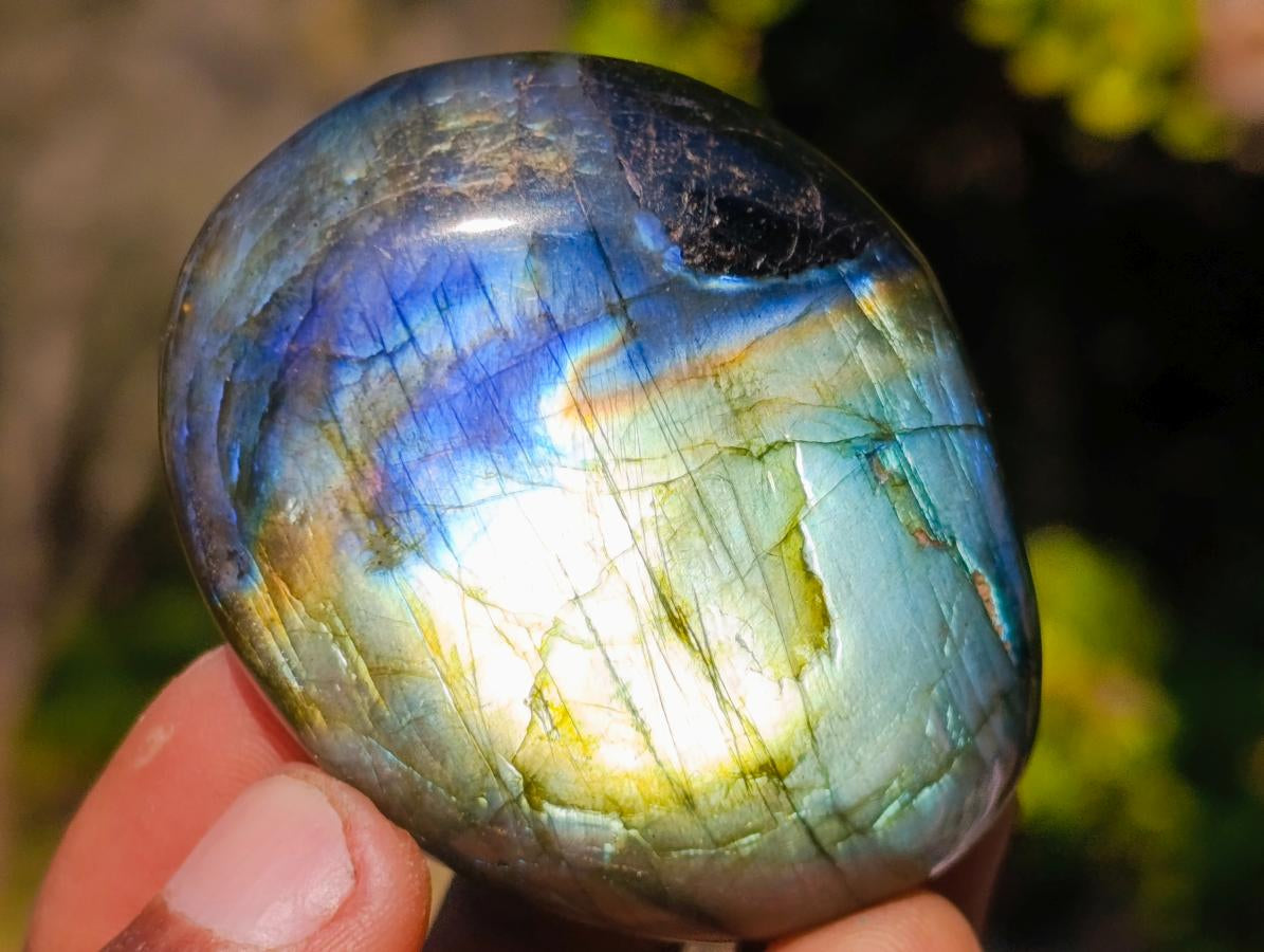 Polished Labradorite Palm Stones x 25 From Madagascar - Toprock Gemstones and Minerals 