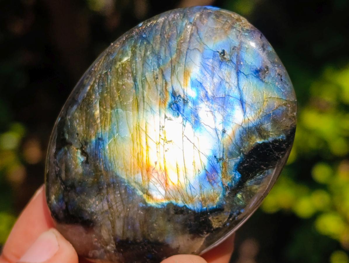 Polished Labradorite Palm Stones x 25 From Madagascar - Toprock Gemstones and Minerals 
