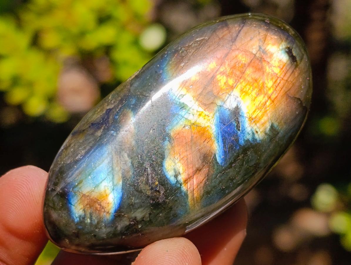 Polished Labradorite Palm Stones x 25 From Madagascar - Toprock Gemstones and Minerals 