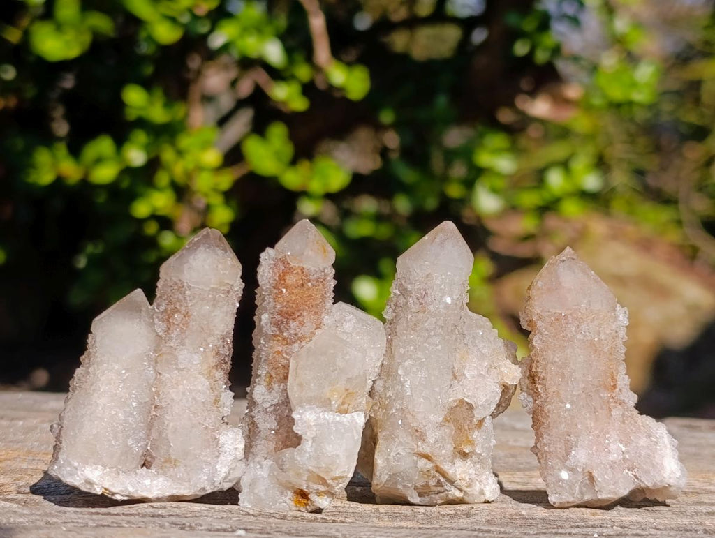 Natural Drusy Fairy Spirit Quartz Crystals and Clusters x 35 From Boekenhouthoek, South Africa - Toprock Gemstones and Minerals 