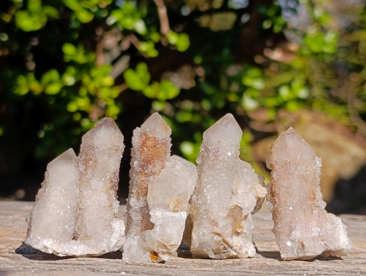 Natural Drusy Fairy Spirit Quartz Crystals and Clusters x 35 From Boekenhouthoek, South Africa - Toprock Gemstones and Minerals 