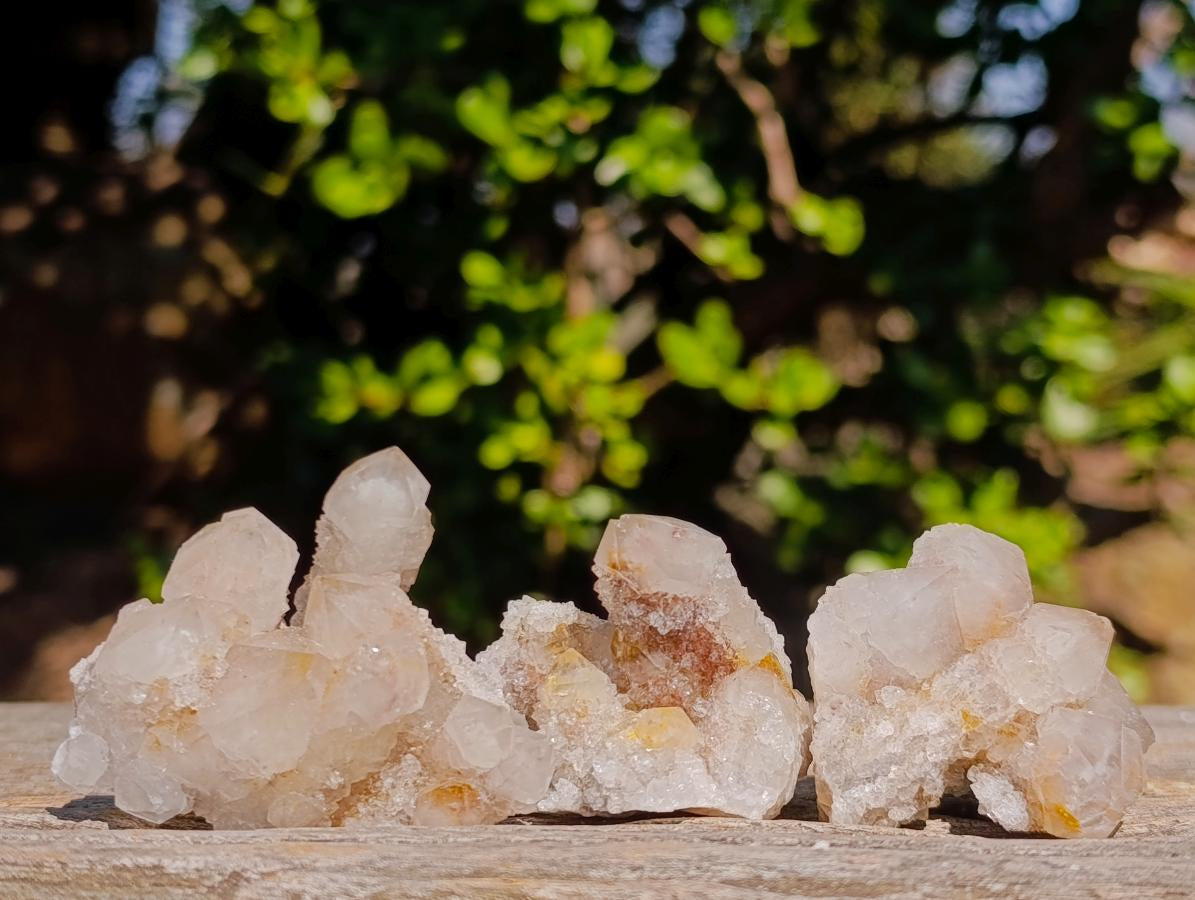 Natural Drusy Fairy Spirit Quartz Crystals and Clusters x 35 From Boekenhouthoek, South Africa - Toprock Gemstones and Minerals 