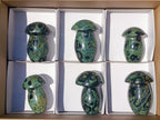 Polished Stromatolite "Kambamba Jasper" Mushrooms x 6 From Katsepy, Madagascar - Toprock Gemstones and Minerals 