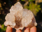 Natural Cascading White Phantom Smokey Luena Quartz Clusters x 6 From Luena, Congo - Toprock Gemstones and Minerals 