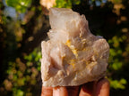 Natural Cascading White Phantom Smokey Luena Quartz Clusters x 6 From Luena, Congo - Toprock Gemstones and Minerals 