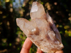 Natural Cascading White Phantom Smokey Luena Quartz Clusters x 6 From Luena, Congo - Toprock Gemstones and Minerals 