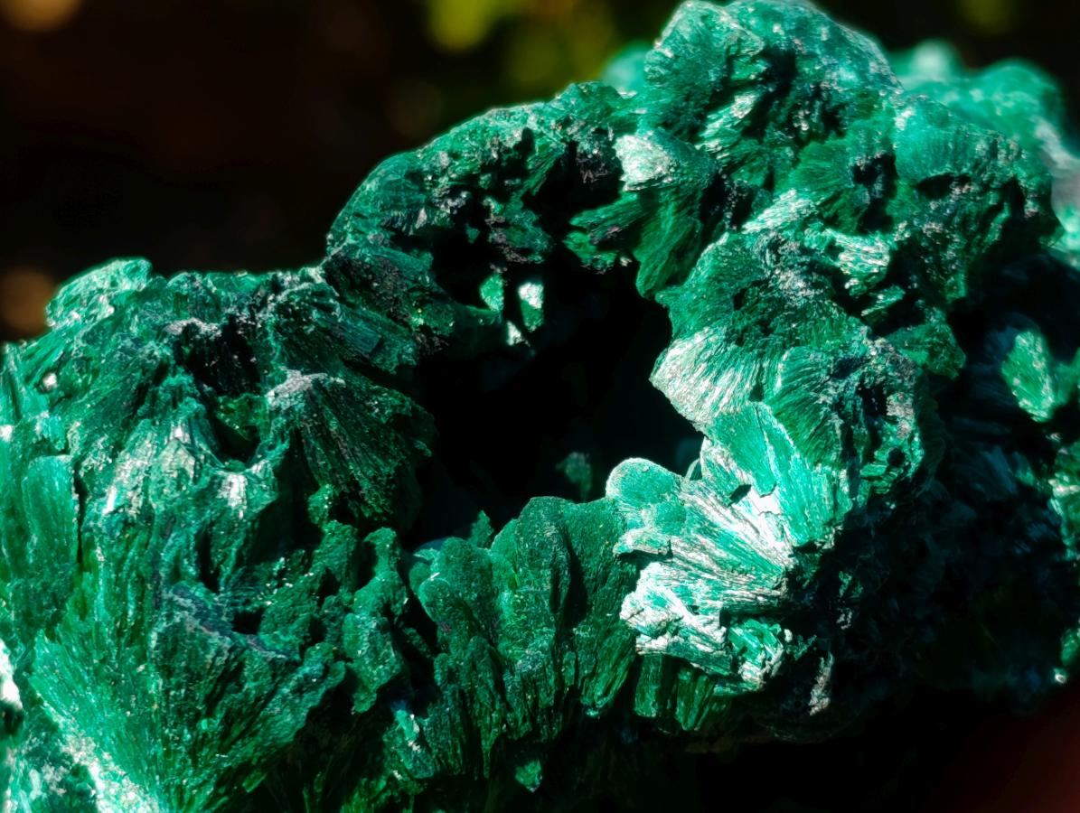 Natural Silky Malachite Specimens x 2 From Kasompe, Congo - Toprock Gemstones and Minerals 