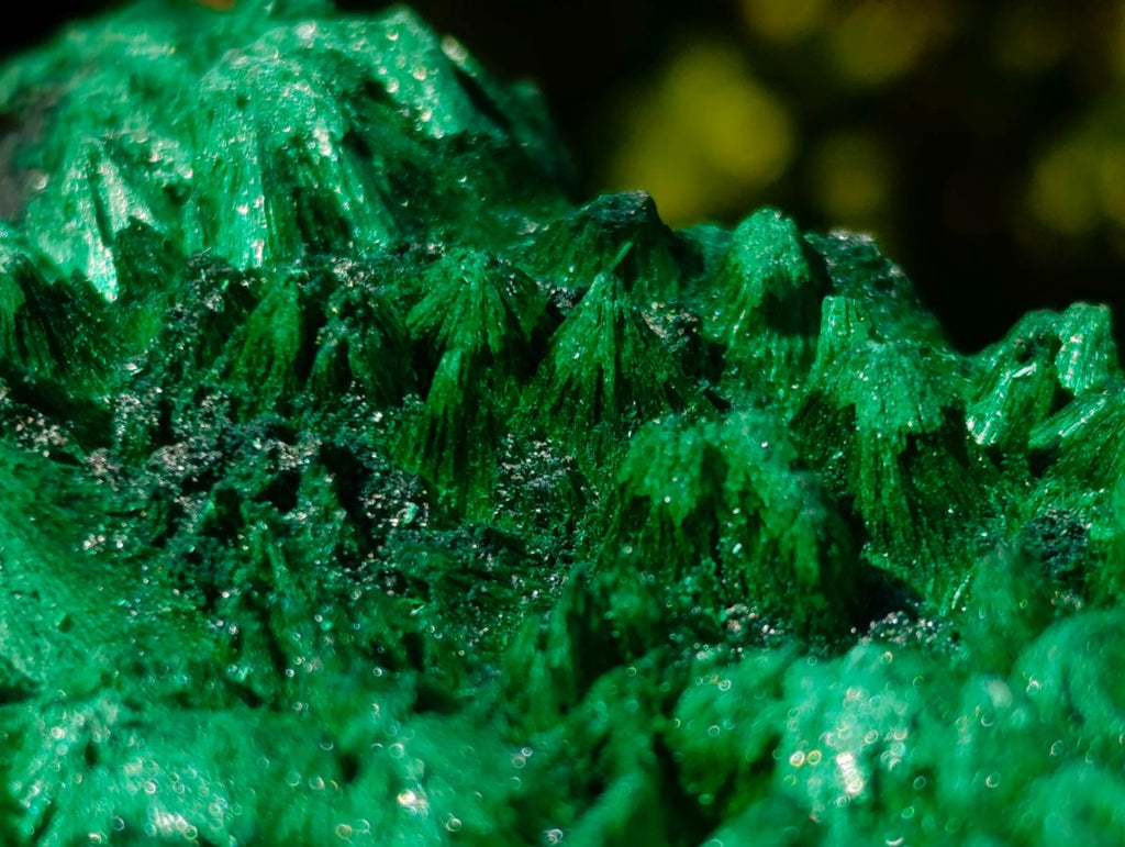 Natural Silky Malachite Specimens x 2 From Kasompe, Congo - Toprock Gemstones and Minerals 