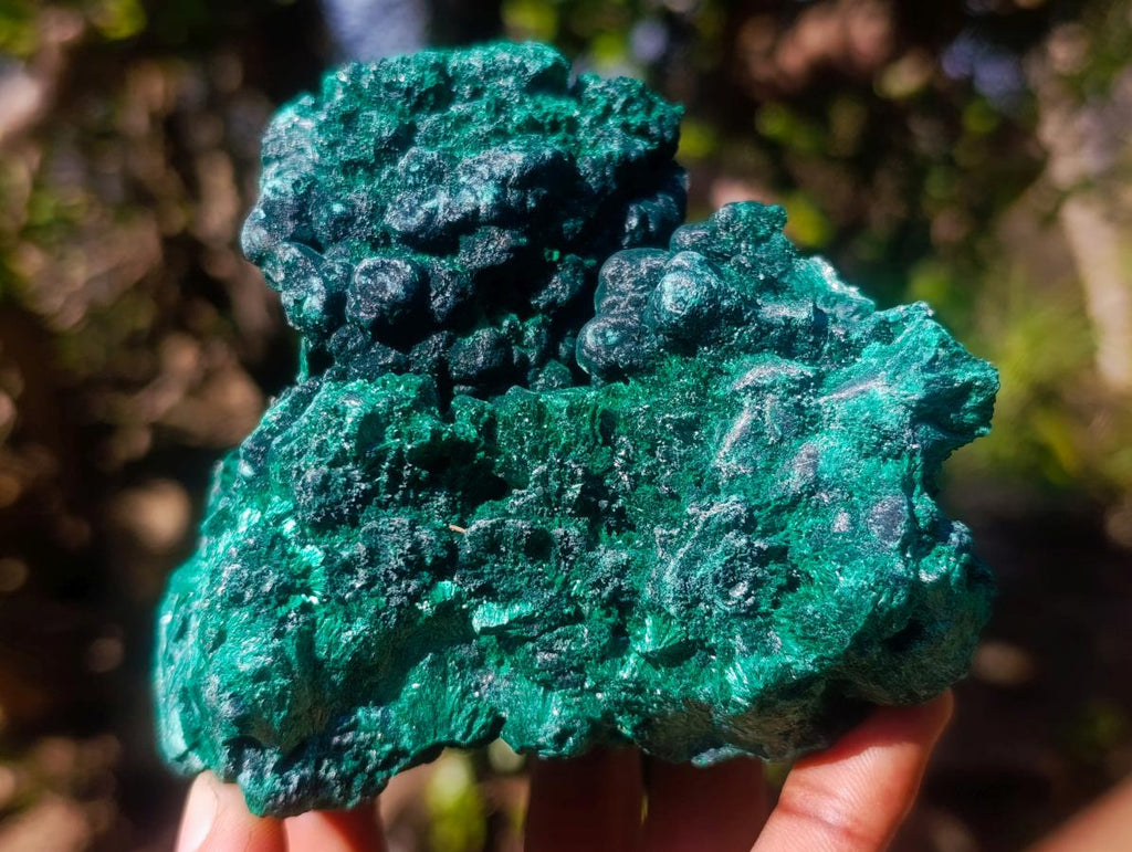 Natural Silky Malachite Specimens x 2 From Kasompe, Congo - Toprock Gemstones and Minerals 