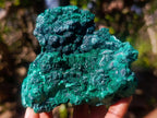 Natural Silky Malachite Specimens x 2 From Kasompe, Congo - Toprock Gemstones and Minerals 