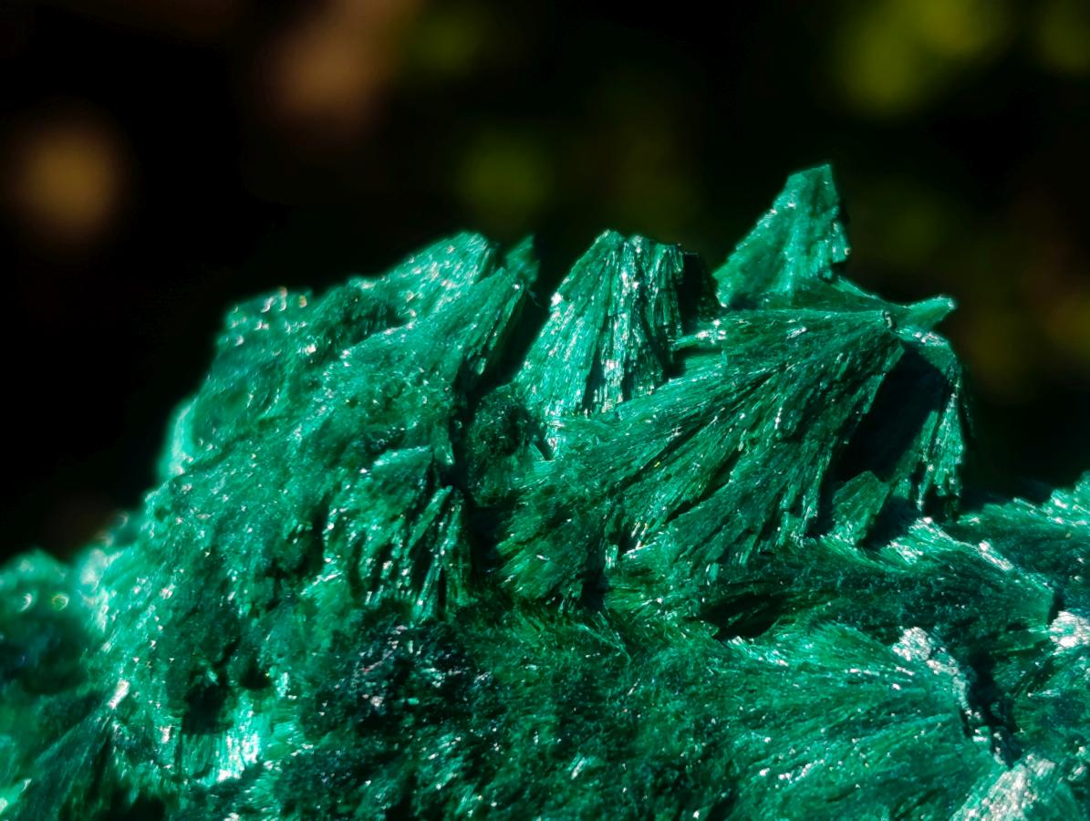 Natural Silky Malachite Specimens x 2 From Kasompe, Congo - Toprock Gemstones and Minerals 