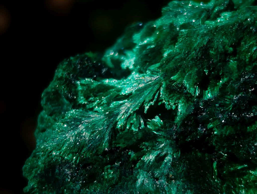 Natural Silky Malachite Specimens x 2 From Kasompe, Congo - Toprock Gemstones and Minerals 