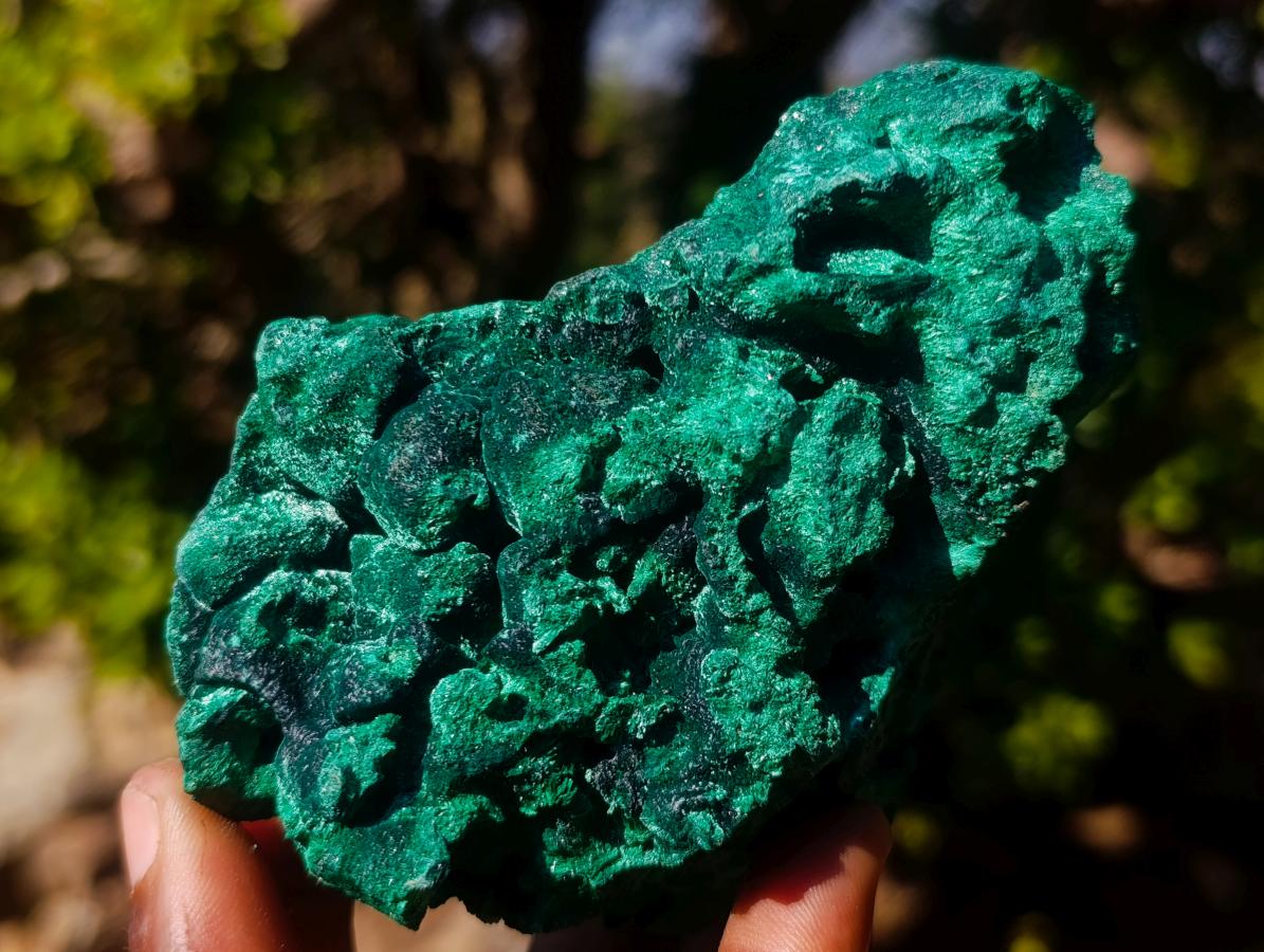 Natural Silky Malachite Specimens x 2 From Kasompe, Congo - Toprock Gemstones and Minerals 