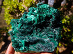 Natural Silky Malachite Specimens x 2 From Kasompe, Congo - Toprock Gemstones and Minerals 