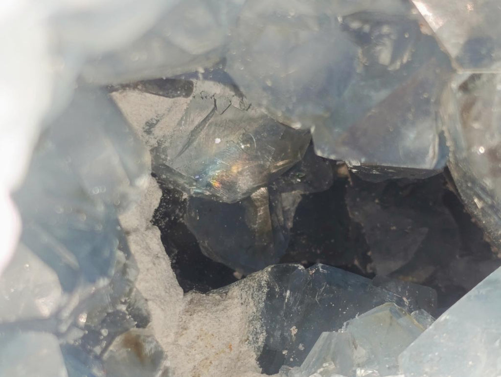 Natural XL Blue Celestite Geode Specimen x 1 From Sakoany, Madagascar - Toprock Gemstones and Minerals 