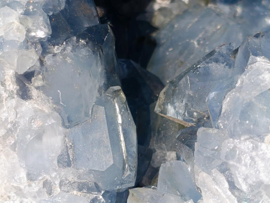 Natural XL Blue Celestite Geode Specimen x 1 From Sakoany, Madagascar - Toprock Gemstones and Minerals 