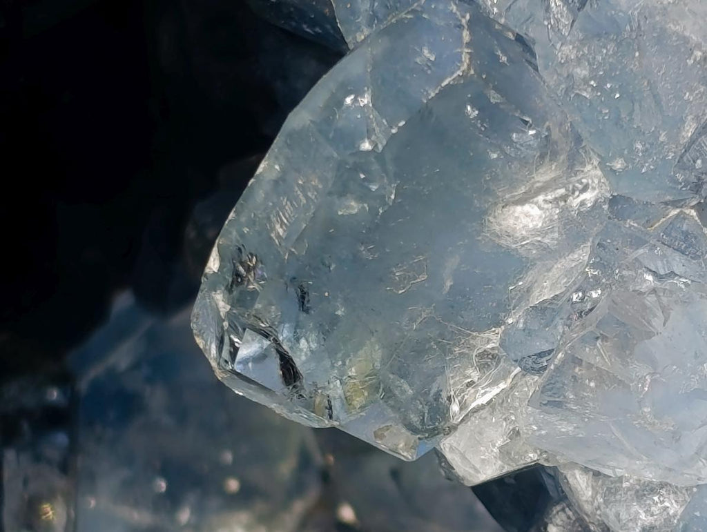 Natural XL Blue Celestite Geode Specimen x 1 From Sakoany, Madagascar - Toprock Gemstones and Minerals 