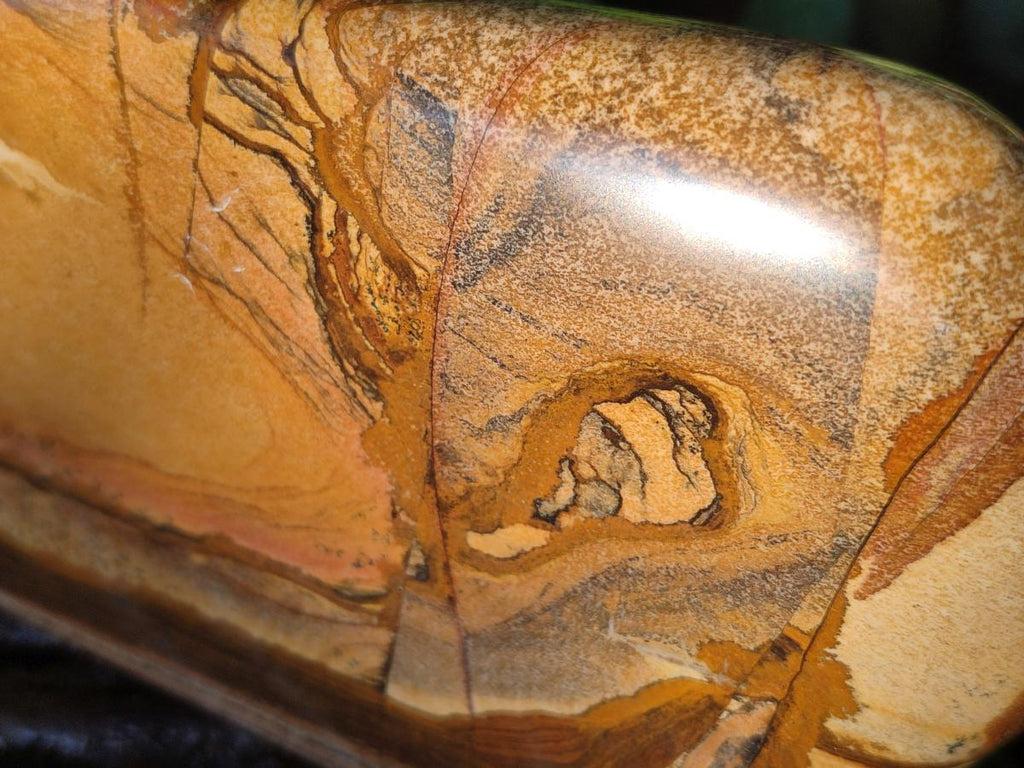 Polished Picture Stone Jasper Standing Display Pieces x 2 From Ais-Ais, Namibia - Toprock Gemstones and Minerals 