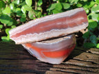 Polished One Side Red Shashe River Agate Nodules x 5 From Shashe River, Zimbabwe - Toprock Gemstones and Minerals 
