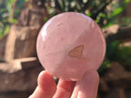 Polished Gemmy Rose Quartz Spheres x 4 From Madagascar - Toprock Gemstones and Minerals 