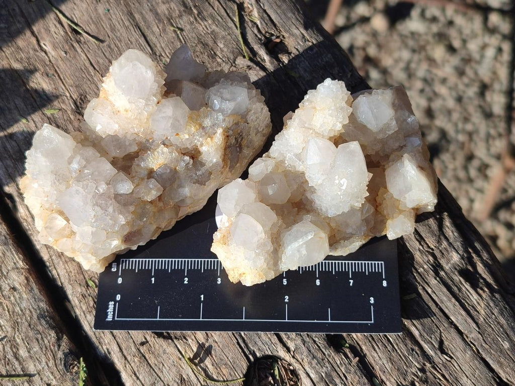 Natural White Spirit Quartz Clusters x 12 From Boekenhouthoek, South Africa - Toprock Gemstones and Minerals 