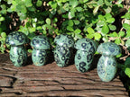 Polished Stromatolite "Kambamba Jasper" Mushrooms x 5 From Katsepy, Madagascar - Toprock Gemstones and Minerals 