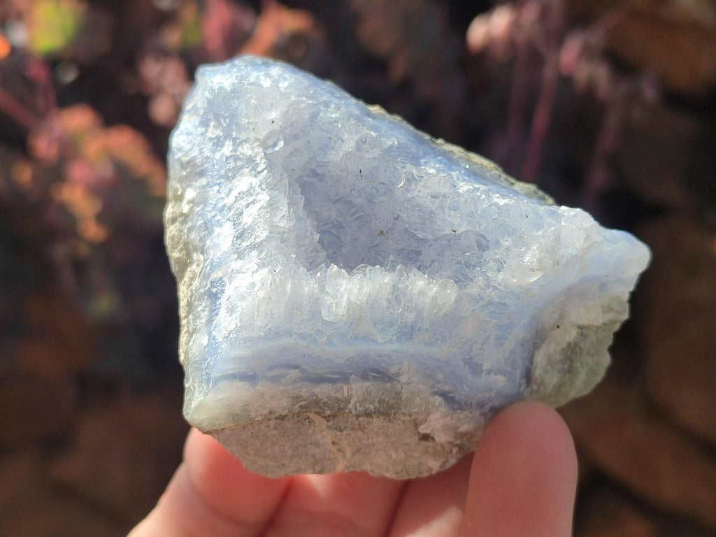 Natural Blue Lace Agate Geode Specimens x 12 From Nsanje, Malawi - Toprock Gemstones and Minerals 