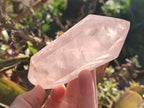Polished Double Terminated Gemmy Rose Quartz Crystals x 6 From Madagascar - Toprock Gemstones and Minerals 