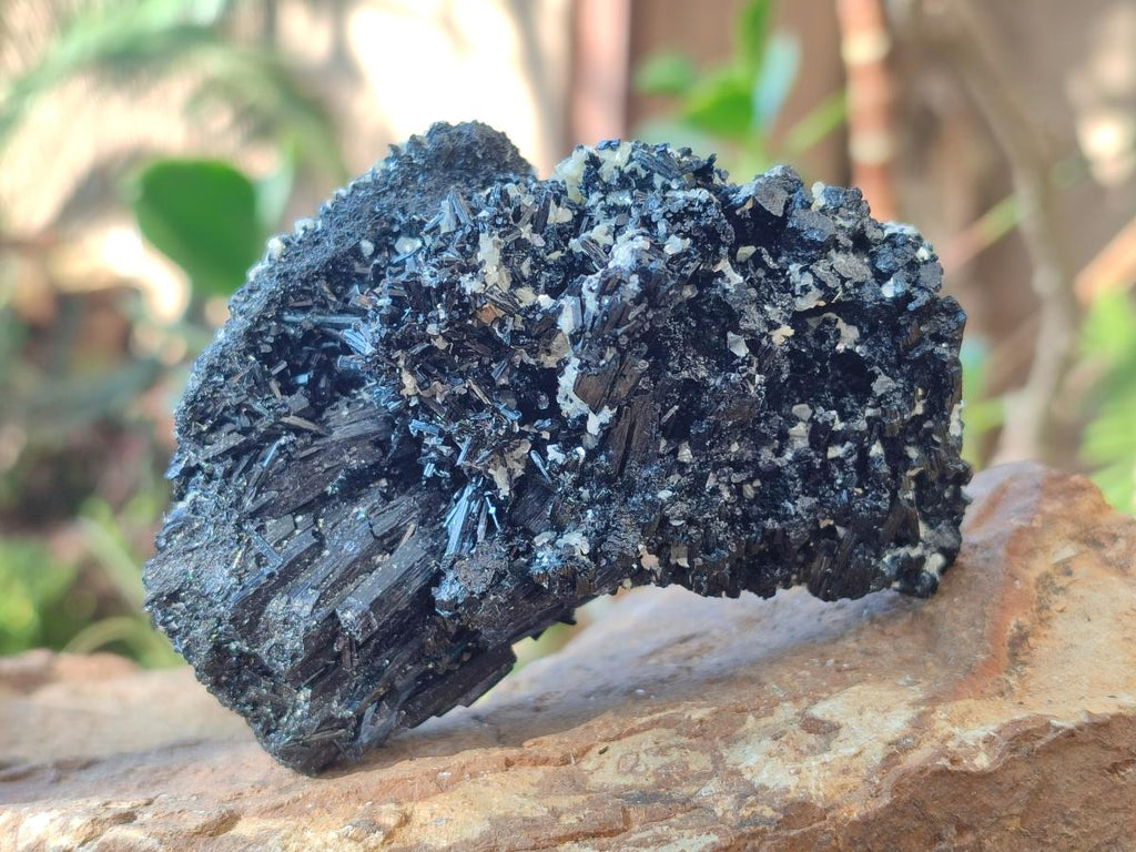 Natural Schorl Black Tourmaline Specimens with Vermiculite Mica x 2 From Erongo, Namibia - Toprock Gemstones and Minerals 