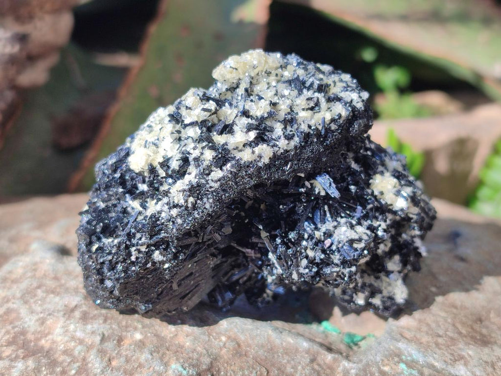 Natural Schorl Black Tourmaline Specimens with Vermiculite Mica x 2 From Erongo, Namibia - Toprock Gemstones and Minerals 