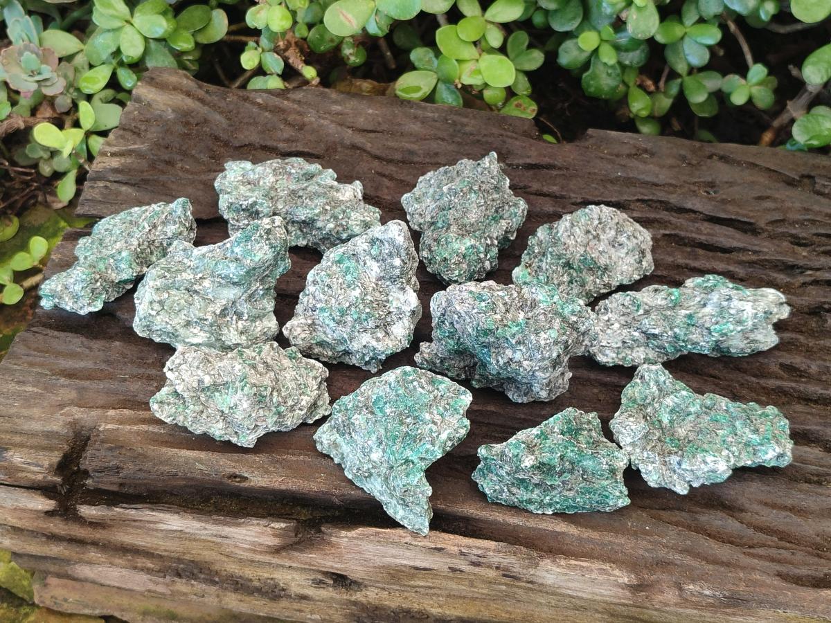 Natural Emerald Mica 'Mutokolite' Cobbed Specimens x 12 From Mutoko, Zimbabwe - Toprock Gemstones and Minerals 