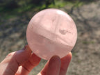 Polished Gemmy Rose and Lavender Quartz Spheres x 4 From Madagascar - Toprock Gemstones and Minerals 
