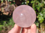 Polished Gemmy Rose and Lavender Quartz Spheres x 4 From Madagascar - Toprock Gemstones and Minerals 