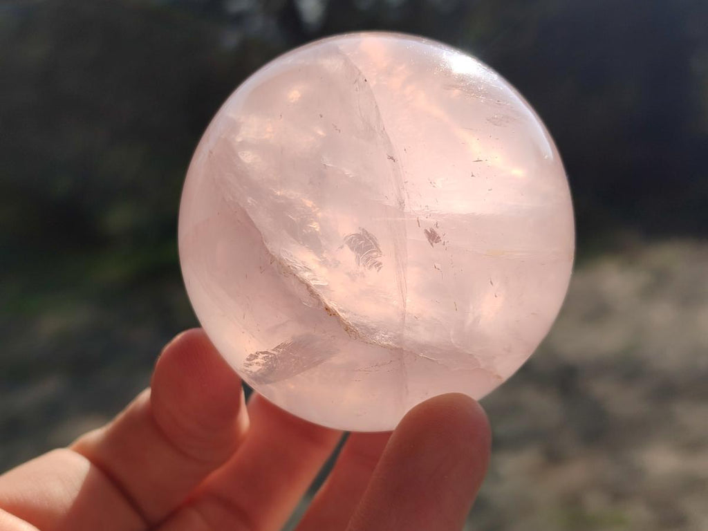 Polished Gemmy Rose and Lavender Quartz Spheres x 4 From Madagascar - Toprock Gemstones and Minerals 