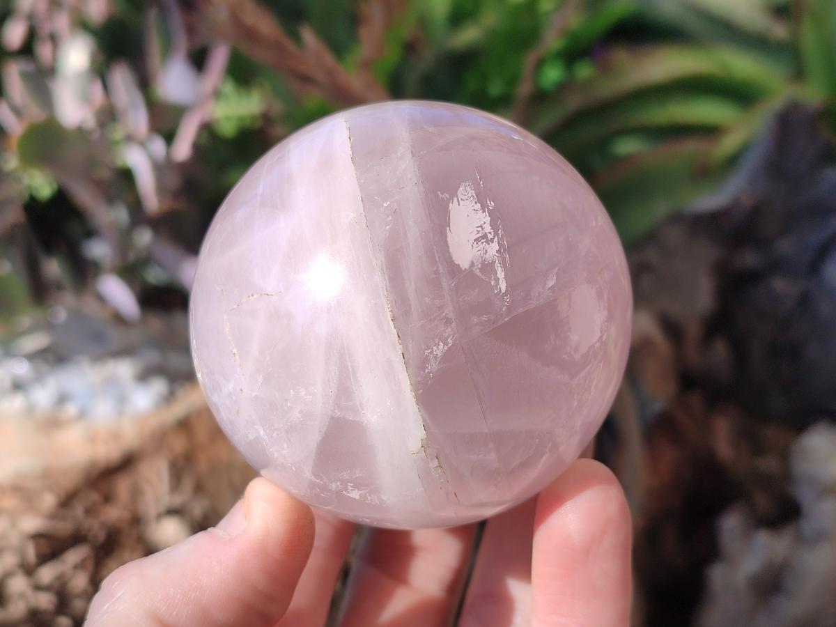 Polished Gemmy Rose and Lavender Quartz Spheres x 4 From Madagascar - Toprock Gemstones and Minerals 
