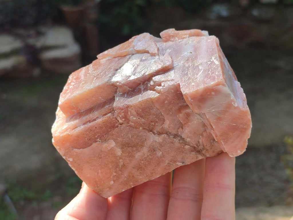 Natural Rhombohedral Sunset Orange Calcite Specimens x 6 From Spitzkop, Namibia - Toprock Gemstones and Minerals 