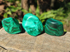 Polished Flower Banded Malachite Free Forms x 35 From Congo - Toprock Gemstones and Minerals 