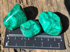 Polished Flower Banded Malachite Free Forms x 35 From Congo - Toprock Gemstones and Minerals 
