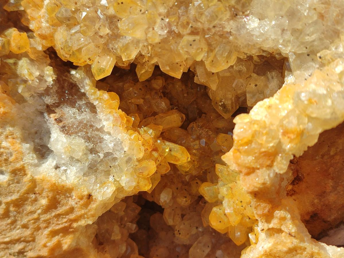 Natural XL Golden Limonite Quartz Cluster x 1 From Solwezi, Zambia - Toprock Gemstones and Minerals 