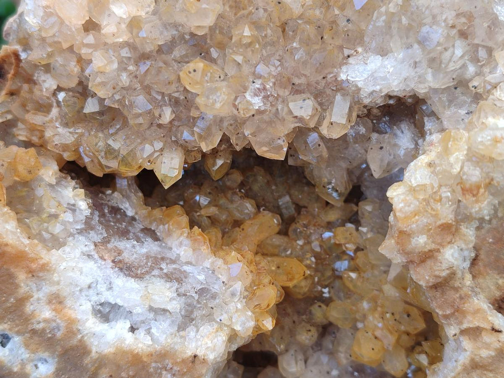Natural XL Golden Limonite Quartz Cluster x 1 From Solwezi, Zambia - Toprock Gemstones and Minerals 